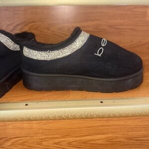 NWT Bebe Black Women's Shoes with Rhinestones SIZE 11